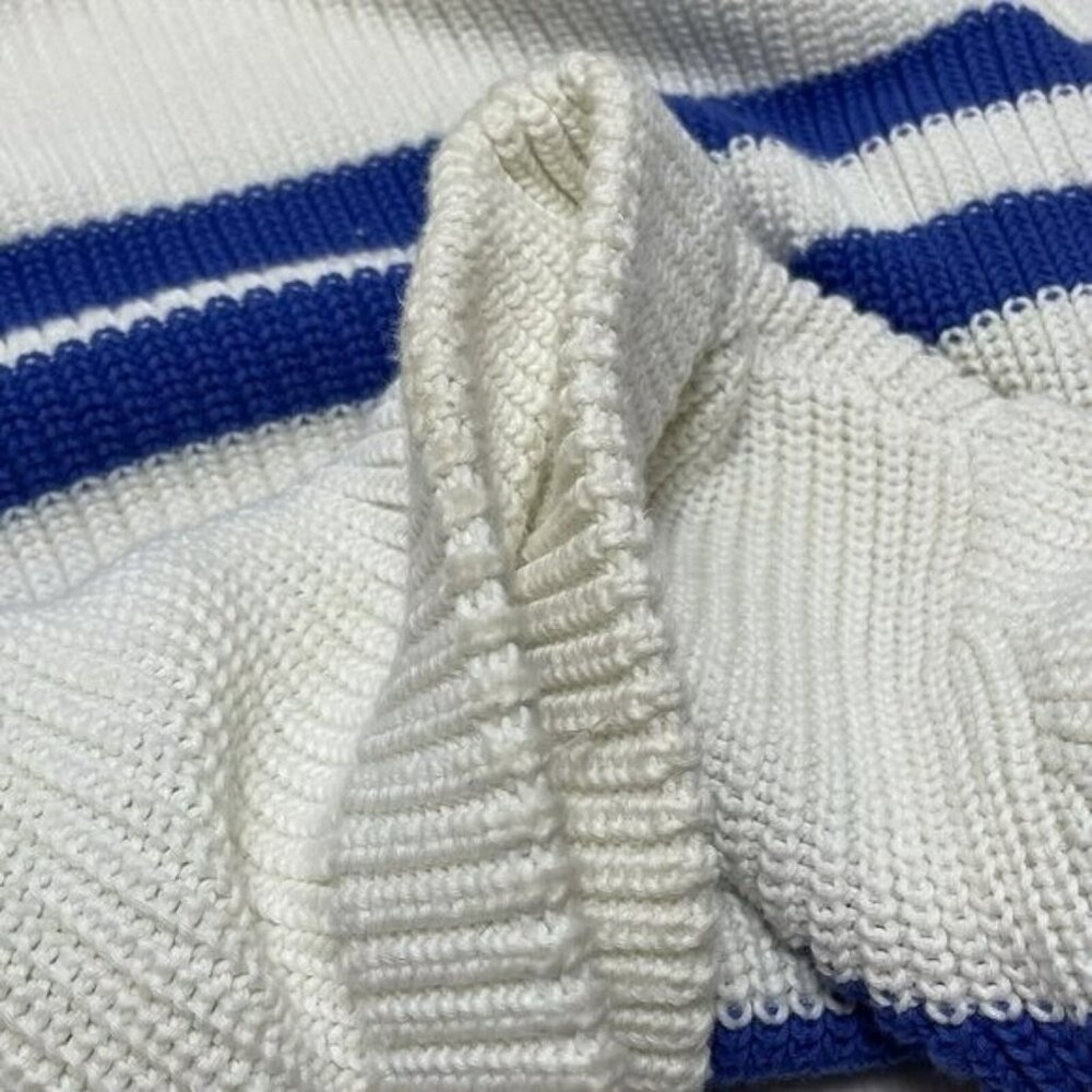 Talbots Sweater Jumper Women 2Xp 2X Petite Ivory Stripe Colorful Comfy Modern - Picture 8 of 10